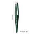 Stainless Steel Eyelash Tweezers Set – Lash Extension & Brow Eyelash Tweezers Set Axl Dark Green