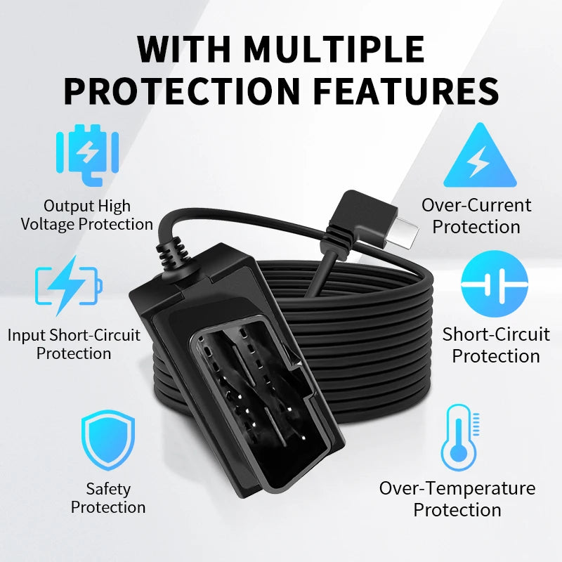 Dash Cam Hardwire Kit 3.3m | 12-24V Parking Mode Power Cable Dash Cam Hardwire Kit Axl