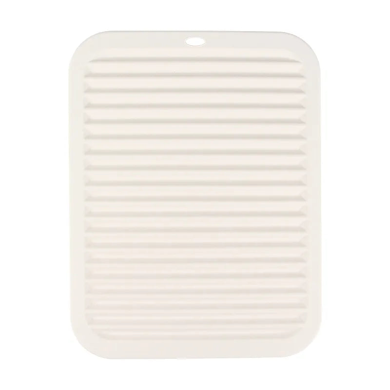 Silicone Draining Mat – Heat-Resistant Trivet & Placemat Silicone Kitchen Mat Axl Beige