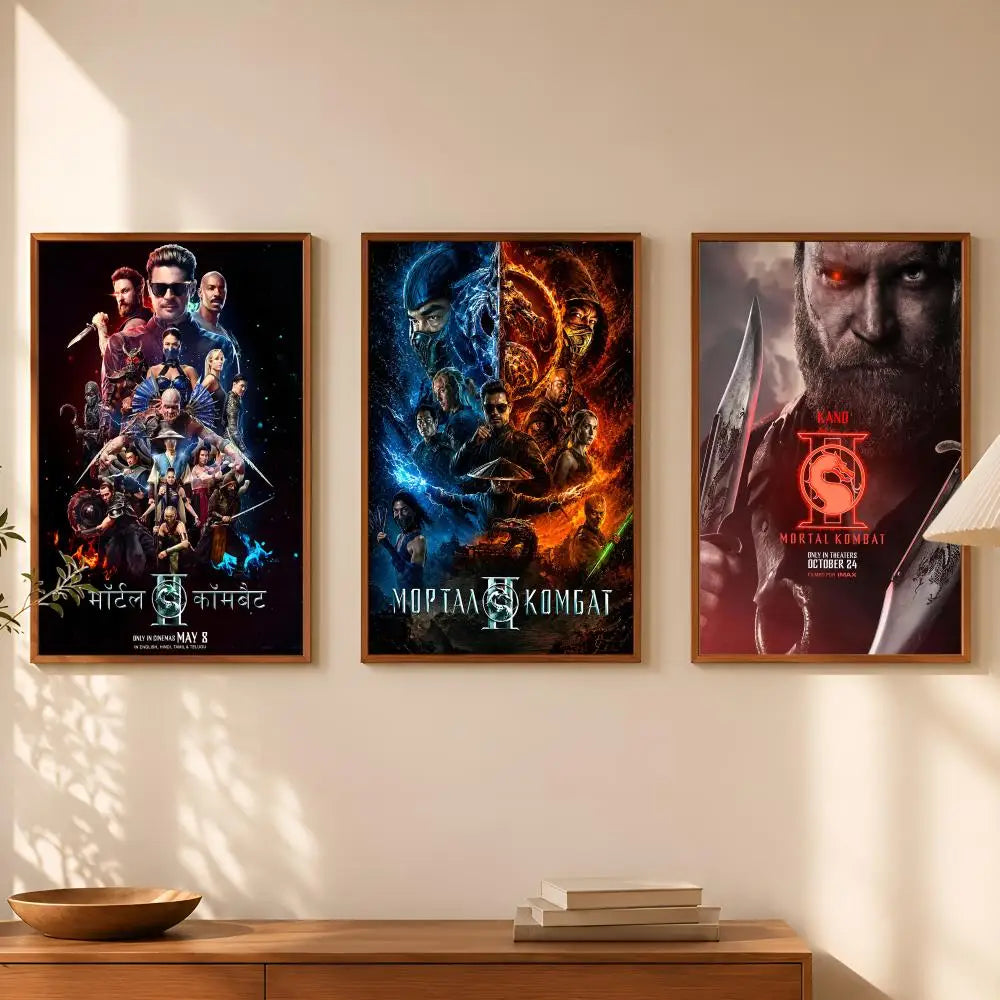 Mortal Kombat HD PVC Wall Poster – Self-Stick & Waterproof Wall Art Poster Axl