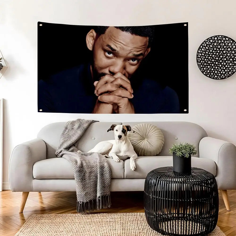 Will Smith Fan Art Flag – Indoor & Outdoor Wall Banner Decorative Wall Flag Axl