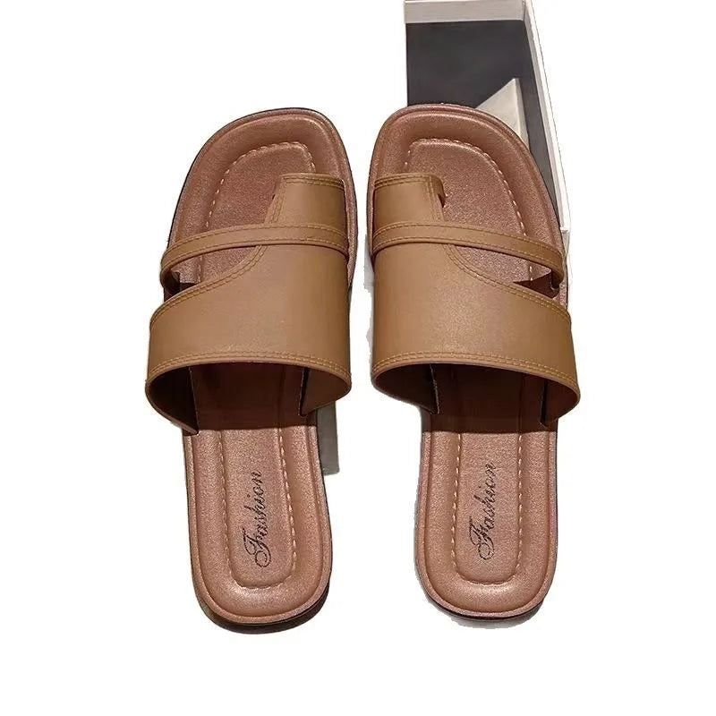 Women's Roman Flat Sandals – Versatile Beach Slippers Women's Flat Sandals Axl