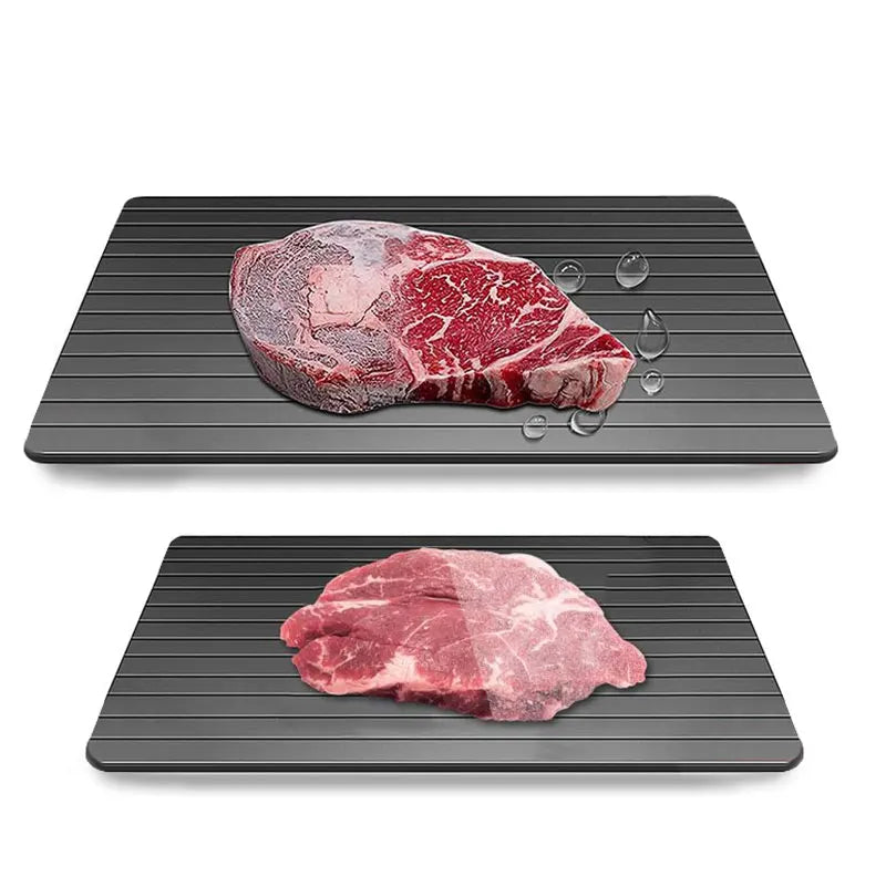 Large Aluminum Defrosting Tray – Fast Thawing Plate for Meat Defrosting Tray Axl
