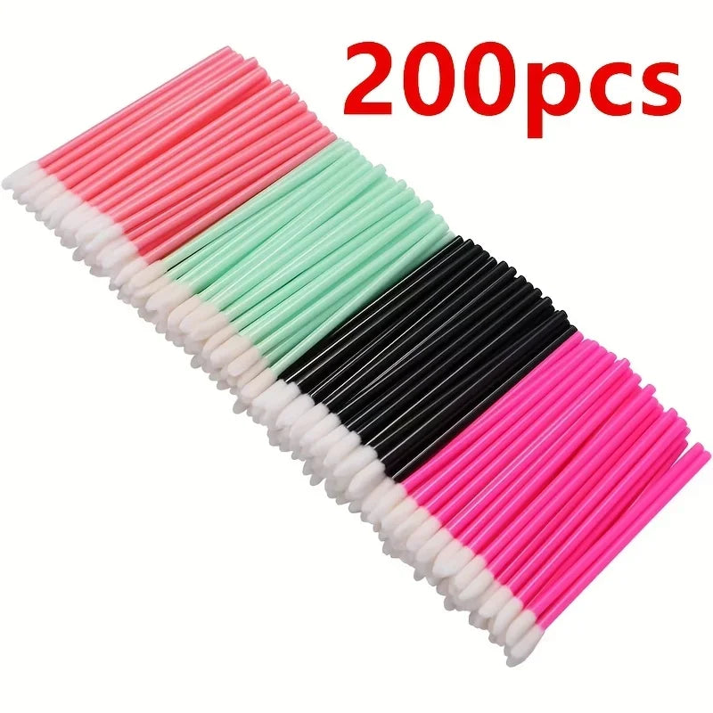 200 Pcs Lip Brush Sticks – Eyelash, Eyebrow & Mask Applicator Makeup Applicator Set Axl