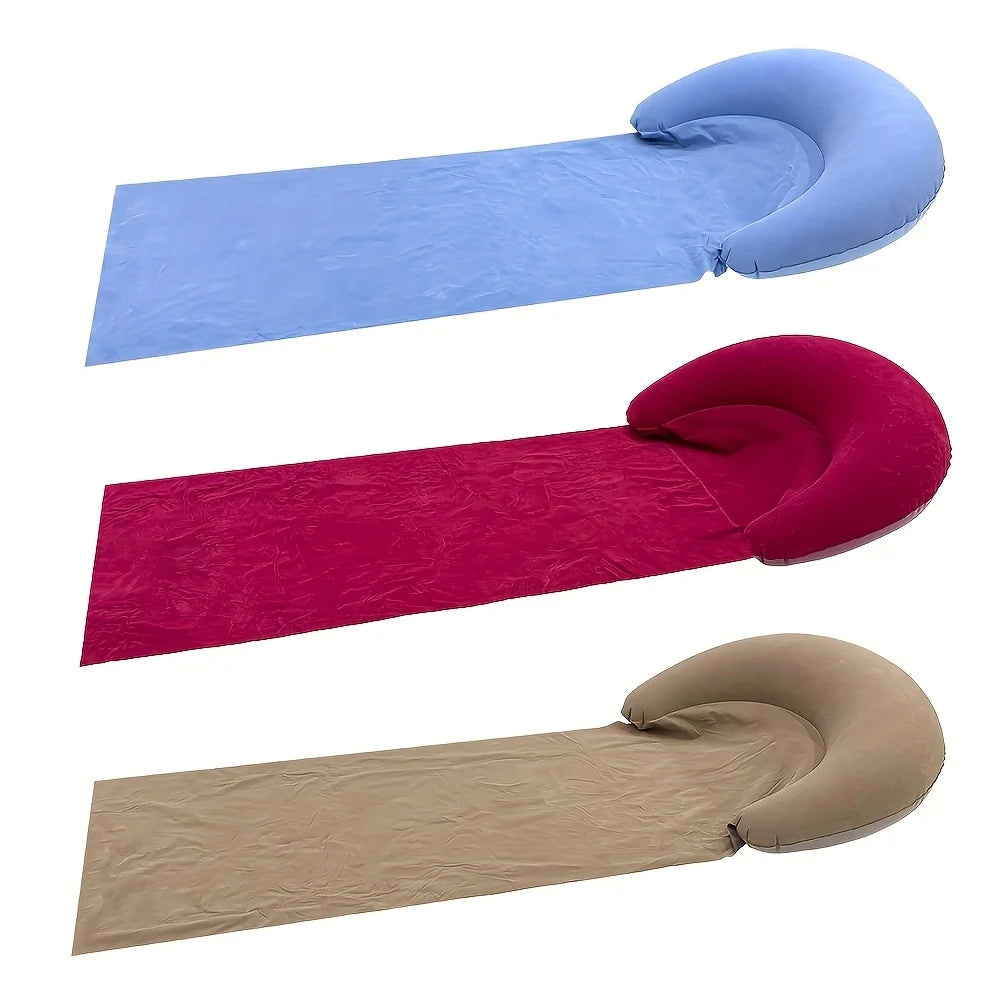 Sandproof Beach Mat with Inflatable Headrest | Camping Blanket Beach & Camping Mat Axl