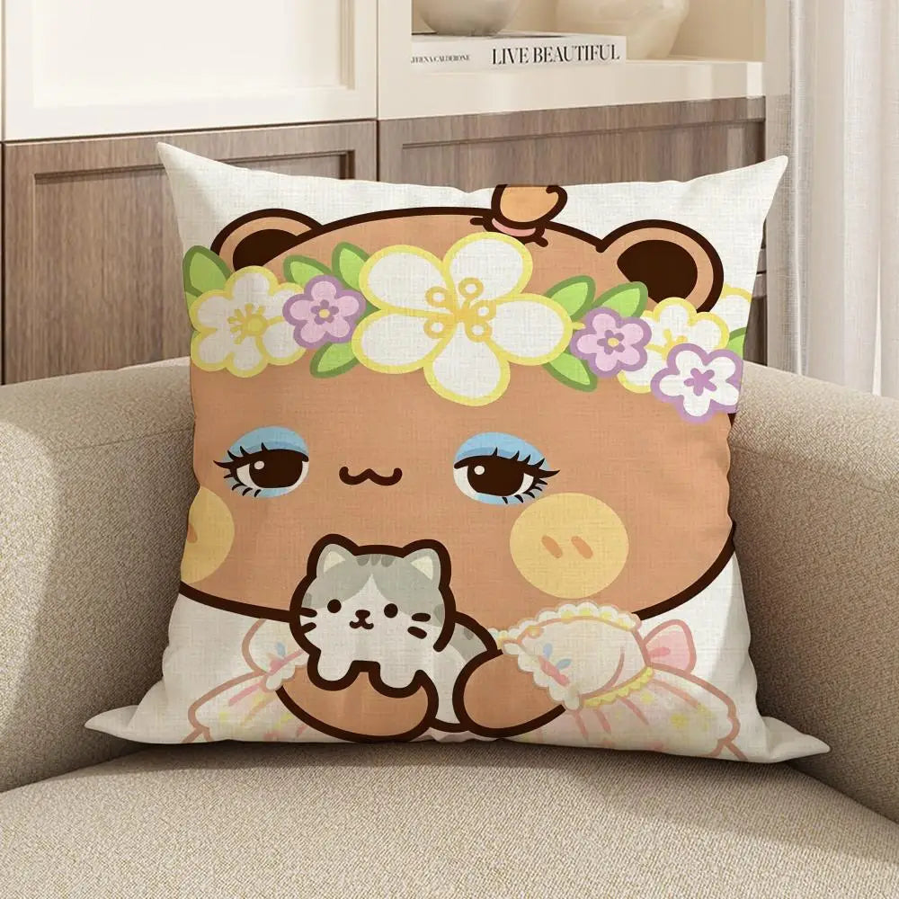 Undertale Linen Cushion Cover | Sofa, Bed & Chair Pillow Case Linen Cushion Cover Axl White2 45X45cm