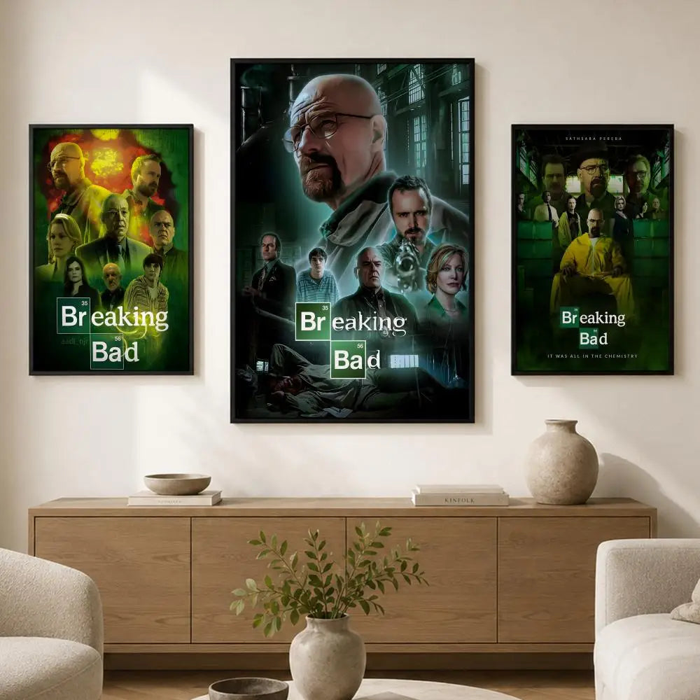 Breaking Bad PVC Wall Poster – Peel-and-Stick HD Art Decor PVC Wall Poster Axl