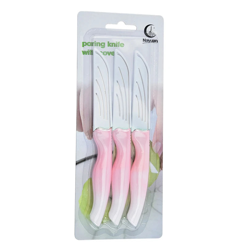 4-Piece Gradient Stainless Steel Paring Knife Set | Kitchen Knives Paring Knife Set Axl 3 in a box A