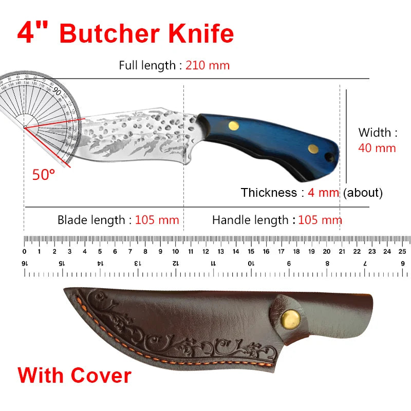 InLeung Hand Forged Stainless Steel Utility Chef Knife Utility Chef Knife Axl