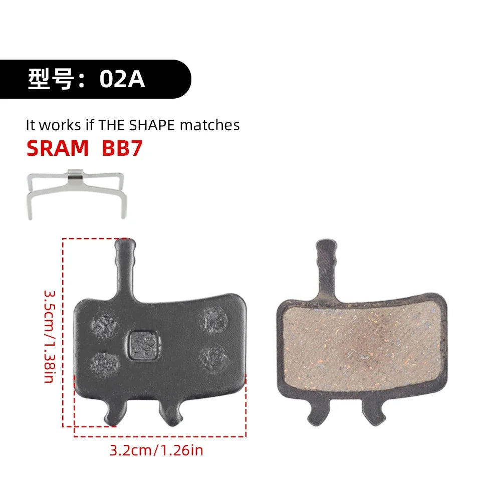 VXM Hydraulic Disc Brake Pads – MTB & Electric Scooter Disc Brake Pads Axl 02A