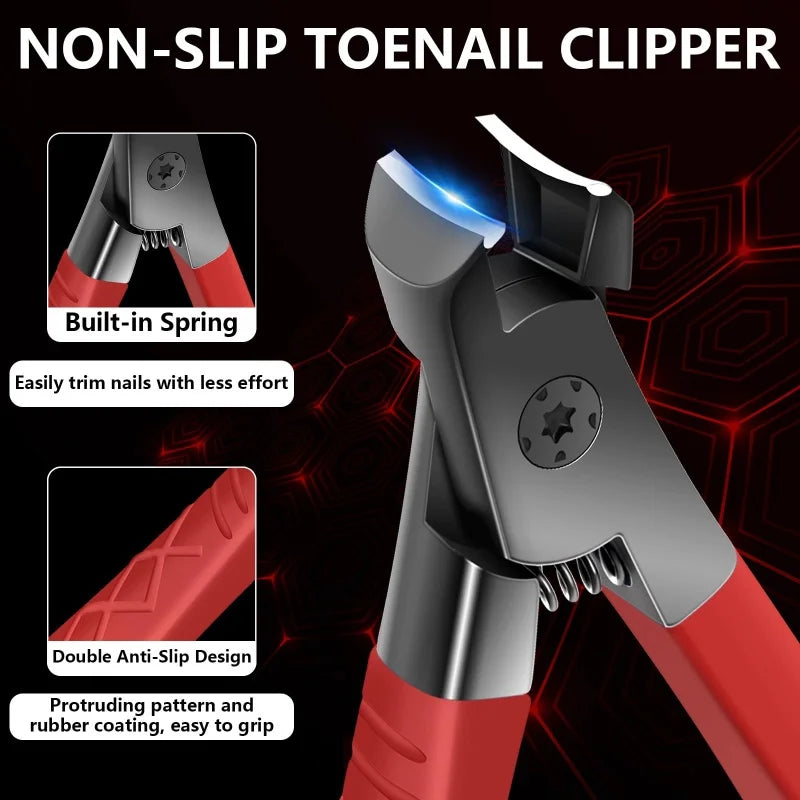 Non-Slip Nail Clipper for Thick Nails – Wide Jaw Stainless Steel Nail Clipper Axl