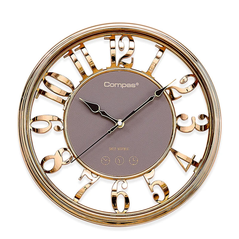 Vintage Silent Wall Clock 33cm – Luxury Creative Home Decor Silent Wall Clock Axl Style C Diameter 33cm