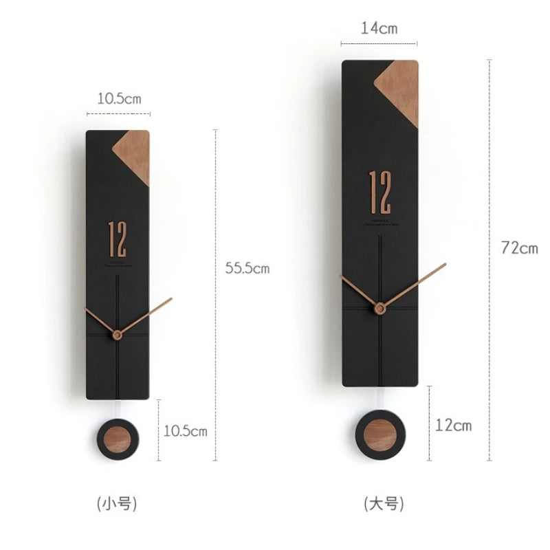 Nordic Silent Wall Clock – Modern Minimalist Home Decor Silent Wall Clock Axl