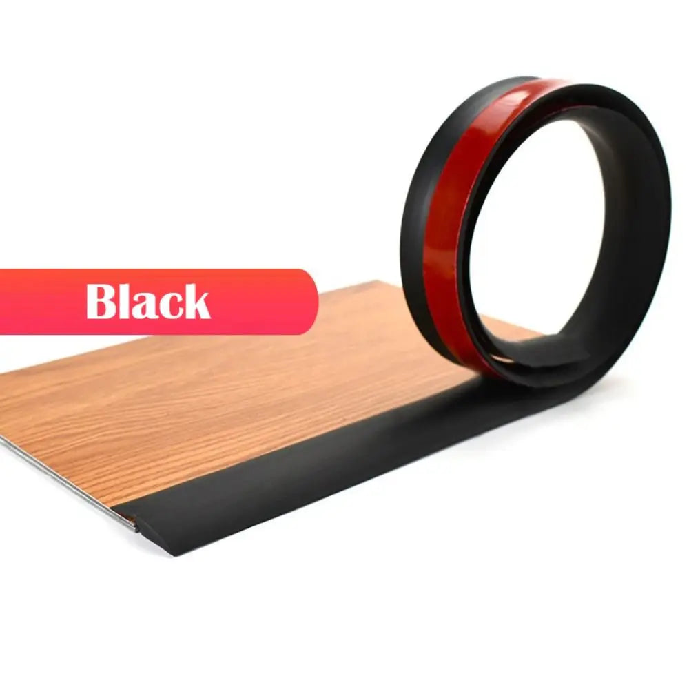 Self-Adhesive PVC Floor Transition Strip – 100cm Threshold Cover Floor Transition Strip Axl Black
