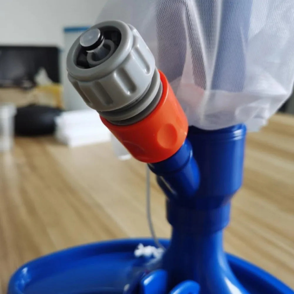 Handheld Pool Vacuum with Telescopic Pole & W-Brush | 70" Pool Vacuum Cleaner Axl