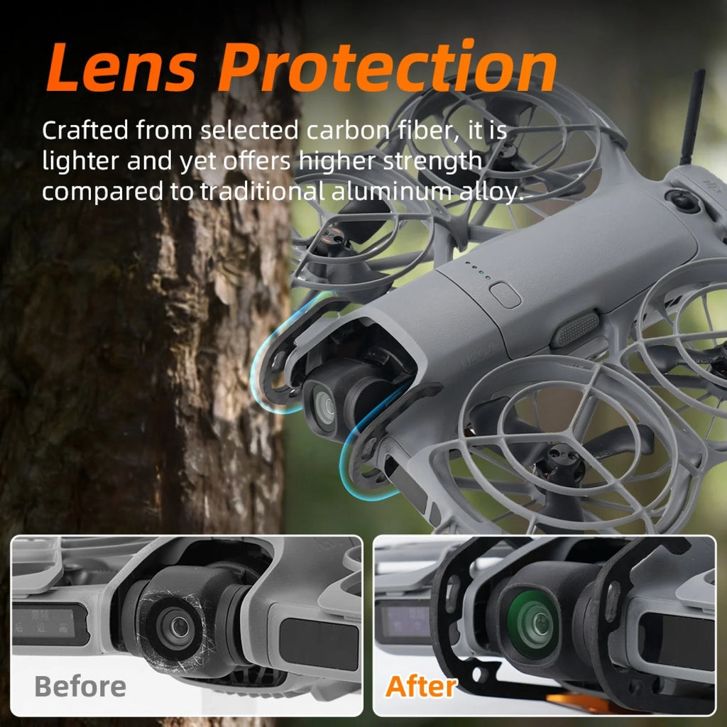 Carbon Fiber Gimbal Protection Bar for DJI NEO 2 Lens Bumper Drone Camera Accessory Axl