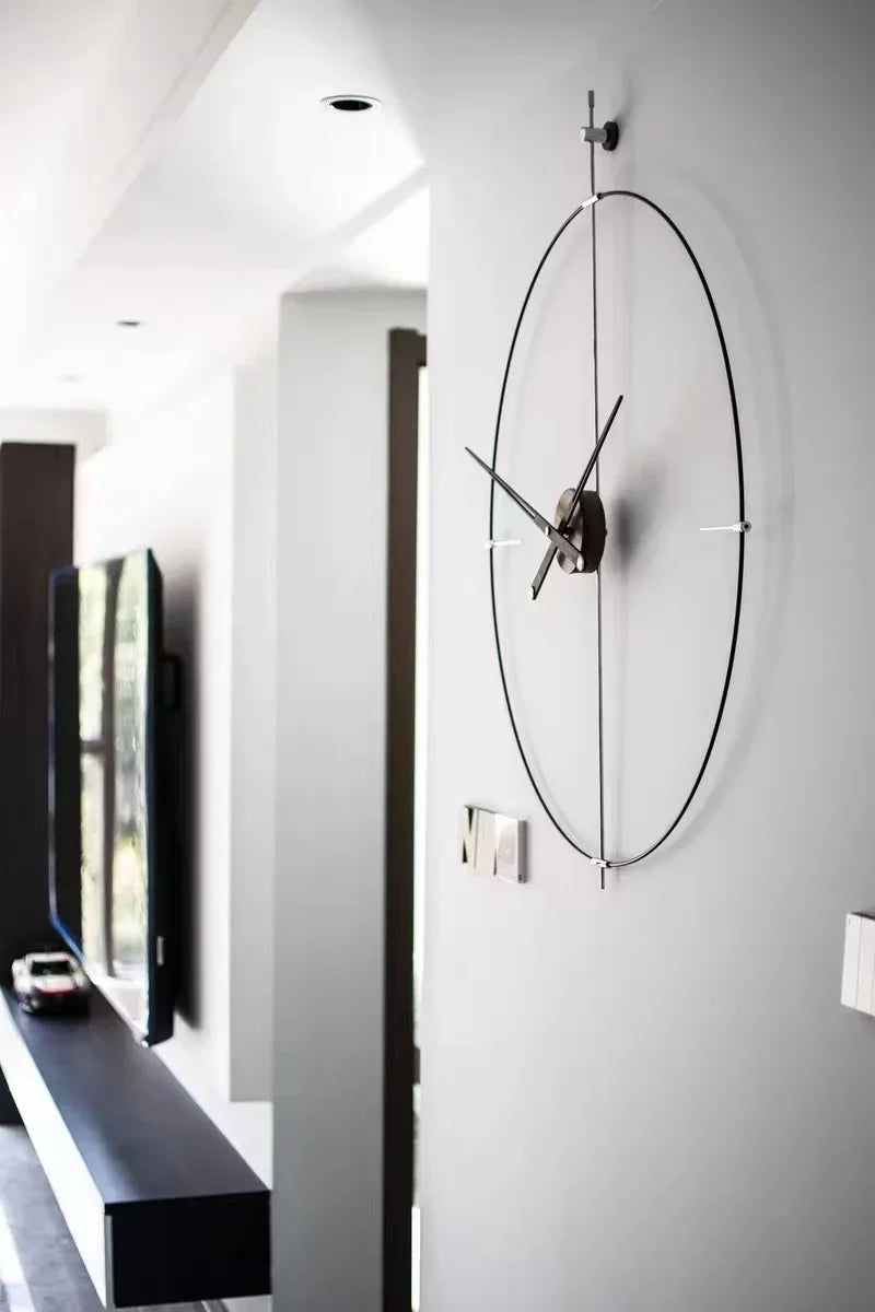 Large 3D Silent Wall Clock – Modern Nordic Luxury Decor 80cm Wall Clock Axl