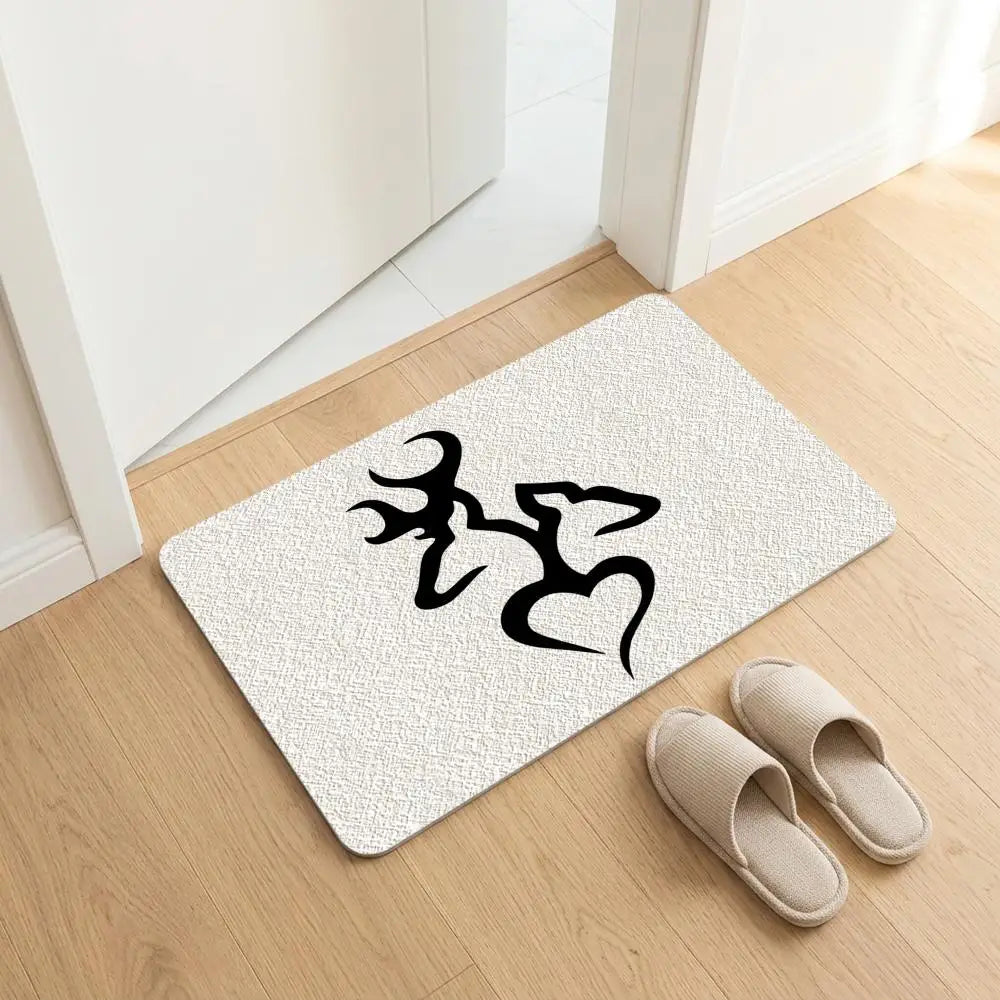 Diatomite Bath Mat – Quick Dry, Anti-Slip & Absorbent Bath Mat Axl White7 50x80cm