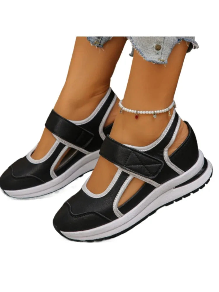 Women's Wedge Platform Sandals – Roma Retro Buckle Strap Heels Wedge Platform Sandals Axl Multicolor 35