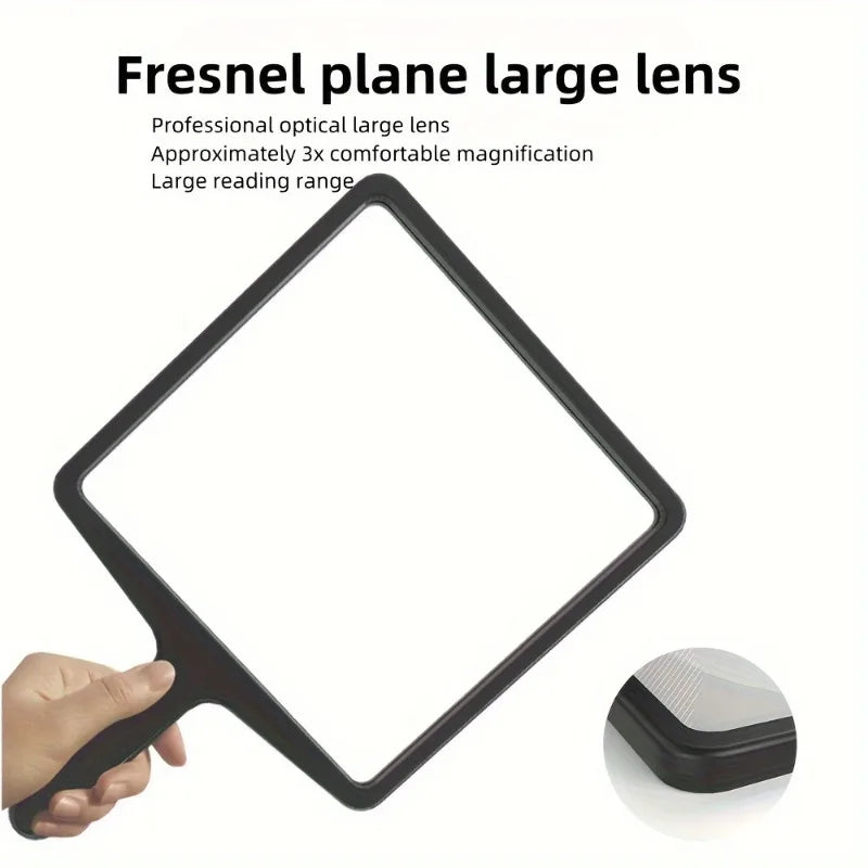 HD Fresnel Lens Magnifying Glass Reader – 3x Magnification Fresnel Magnifying Glass Axl