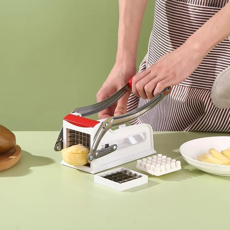 Stainless Steel Hand Press Potato Slicer & French Fry Cutter French Fry Slicer Axl