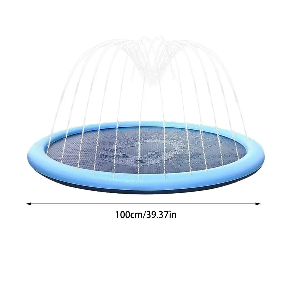 Non-Slip Sprinkler Play Mat – Kids Outdoor Splash Pad Sprinkler Splash Pad Axl 100cm