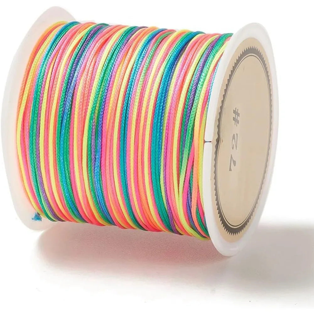 0.8mm Nylon Chinese Knotting Cord – Colorful Jewelry Beading String Jewelry Beading Cord Axl