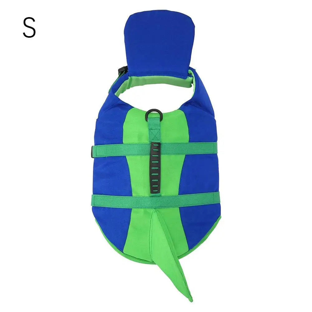Dog Life Jacket – Adjustable Safety Vest with Rescue Handle Dog Life Jacket Axl A S