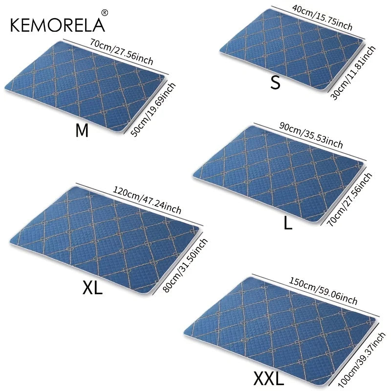 2-Pack Washable Reusable Pet Pads for Cats & Dogs | KEMORELA Washable Pet Pads Axl