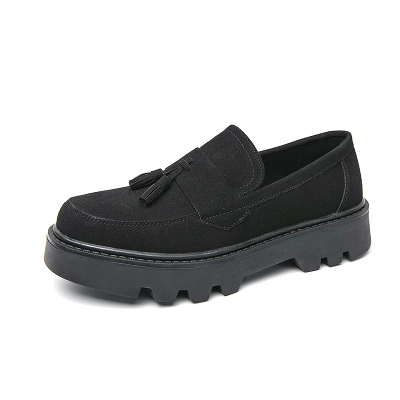 Men's Tassel Loafers – Patent Leather Oxford Slip-On Dress Shoes Men's Dress Loafers Axl black 45