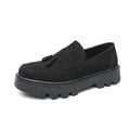 Men's Tassel Loafers – Patent Leather Oxford Slip-On Dress Shoes Men's Dress Loafers Axl black 45