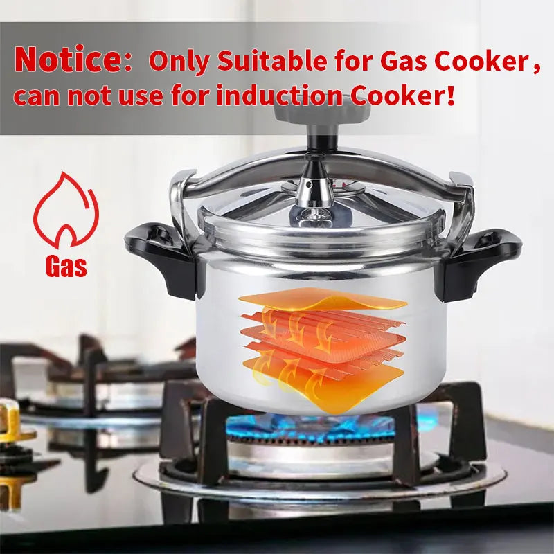 Aluminum Pressure Cooker 3L–5L | Gas Stovetop Canner Stovetop Pressure Cooker Axl