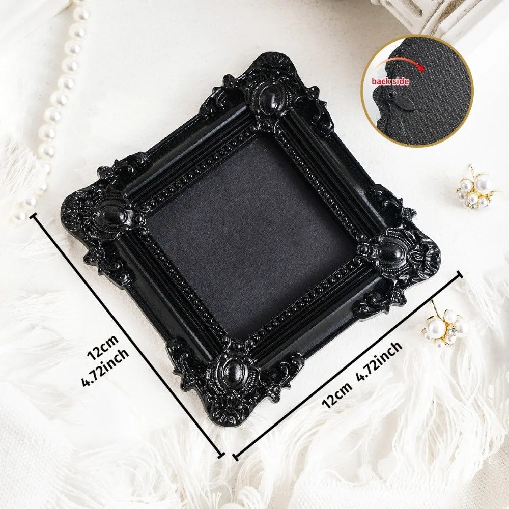 Resin Baroque Mini Picture Frames – Ornate Vintage Wall Décor Decorative Picture Frame Axl A55