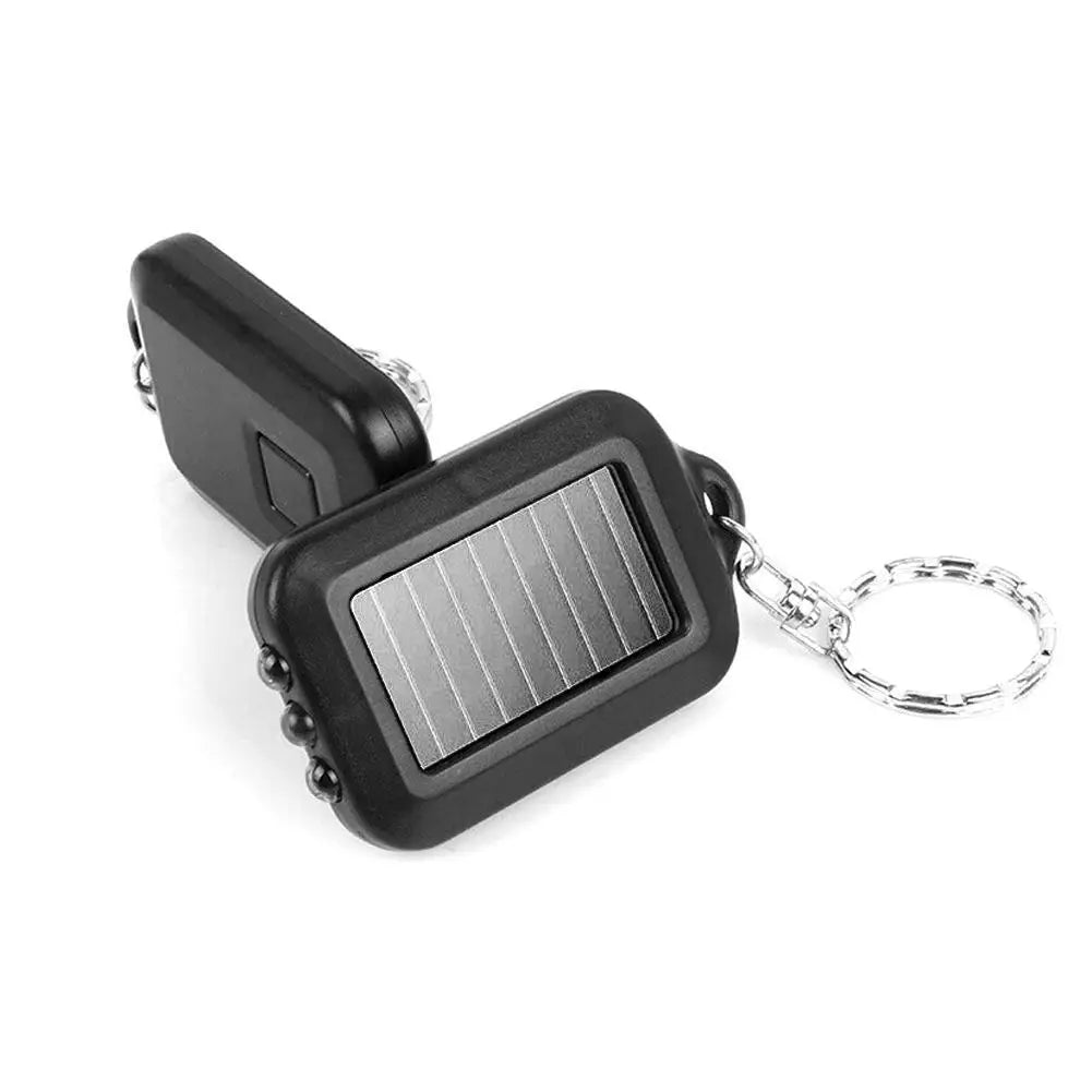 Mini LED Keychain Solar Flashlight – Pocket Torch for Outdoor Keychain Flashlight Axl 2pcs