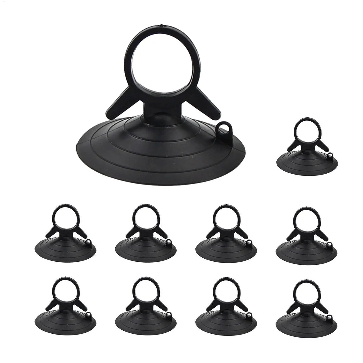 PVC Suction Cup Hooks 10-Pack – Car, Glass & Bathroom Suction Cup Hooks Axl