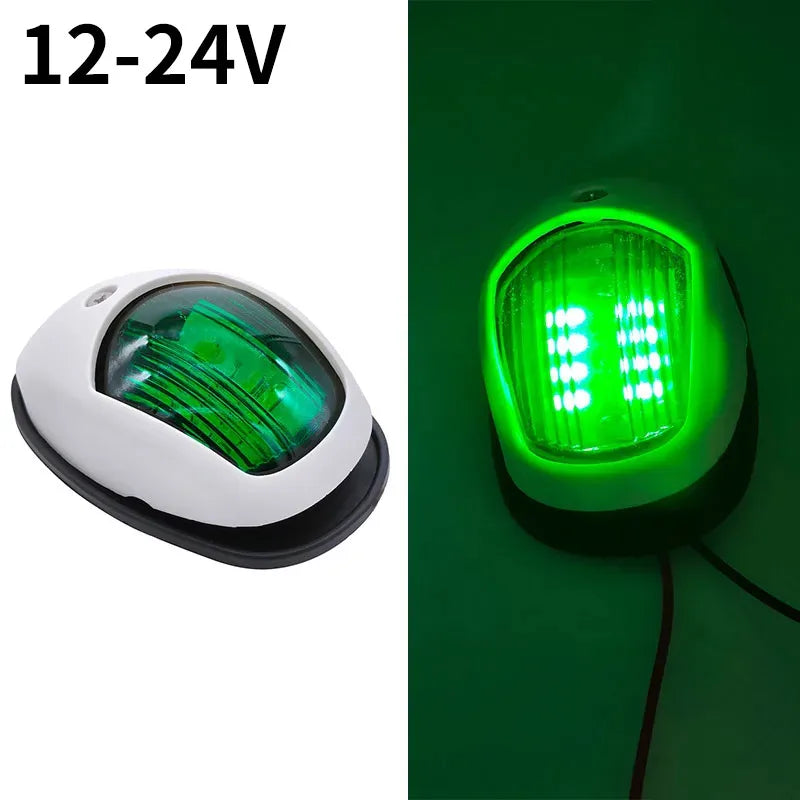 SU304 Marine LED Navigation Light 12V 24V | IP67 Boat Bow Light Marine Navigation Light Axl 12V-24V Green