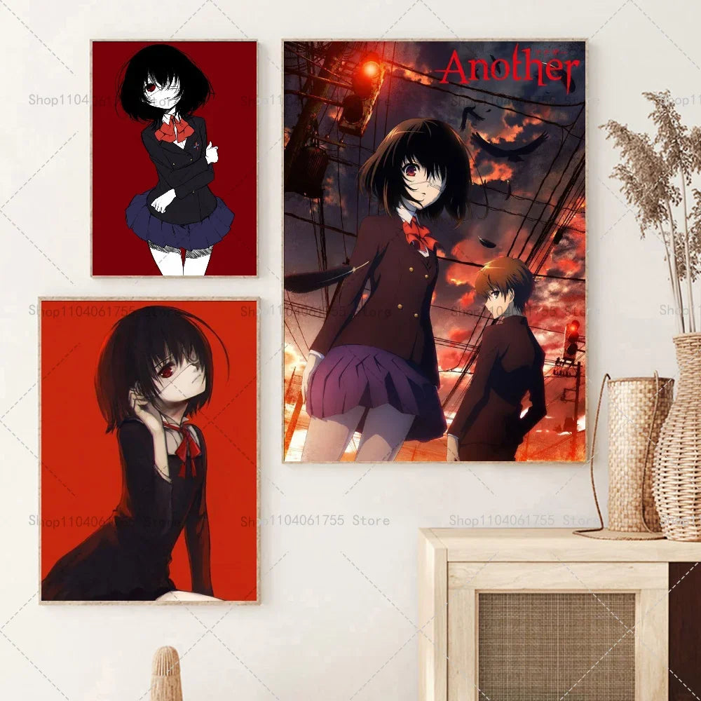 Japanese Horror Anime Another Wall Poster – Waterproof Sticker Wall Art Poster Axl