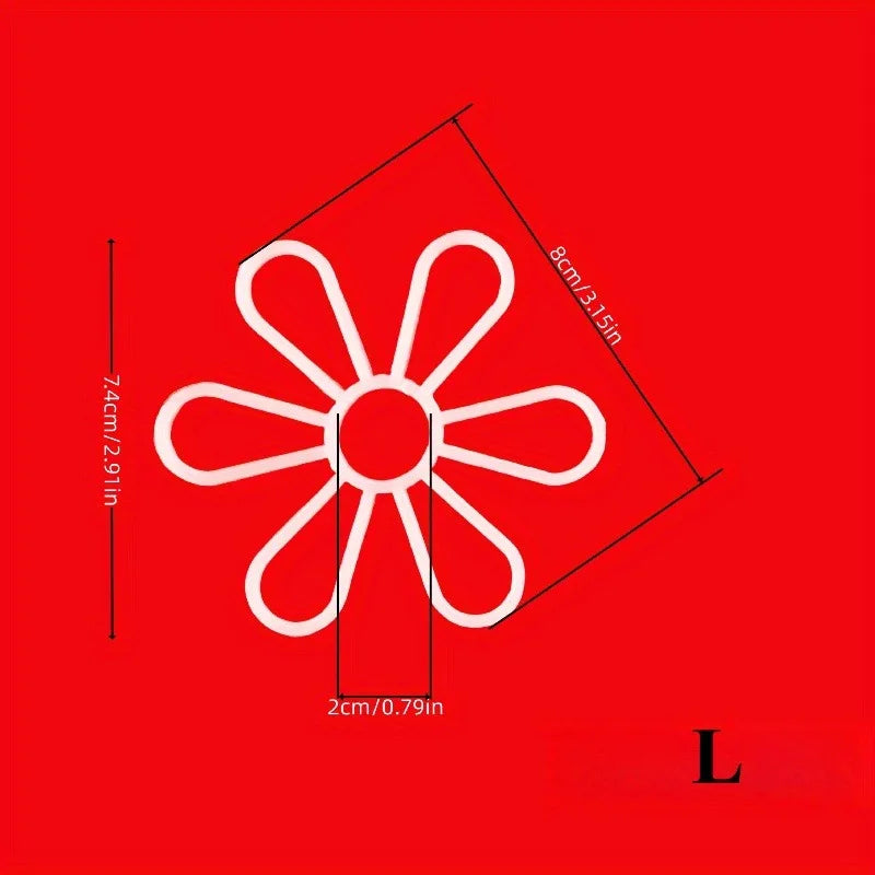 50Pcs Plastic Six-Petal Flower Shaping Pieces – Knitting Crafts Knitting Craft Accessory Axl