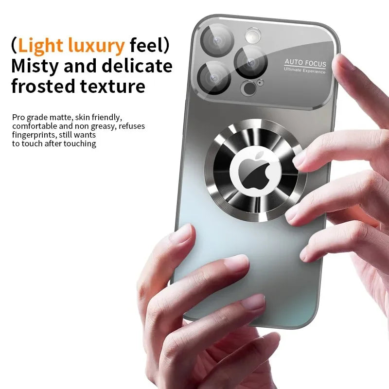 Titanium Matte MagSafe iPhone Case with Camera Lens Guard iPhone MagSafe Case Axl