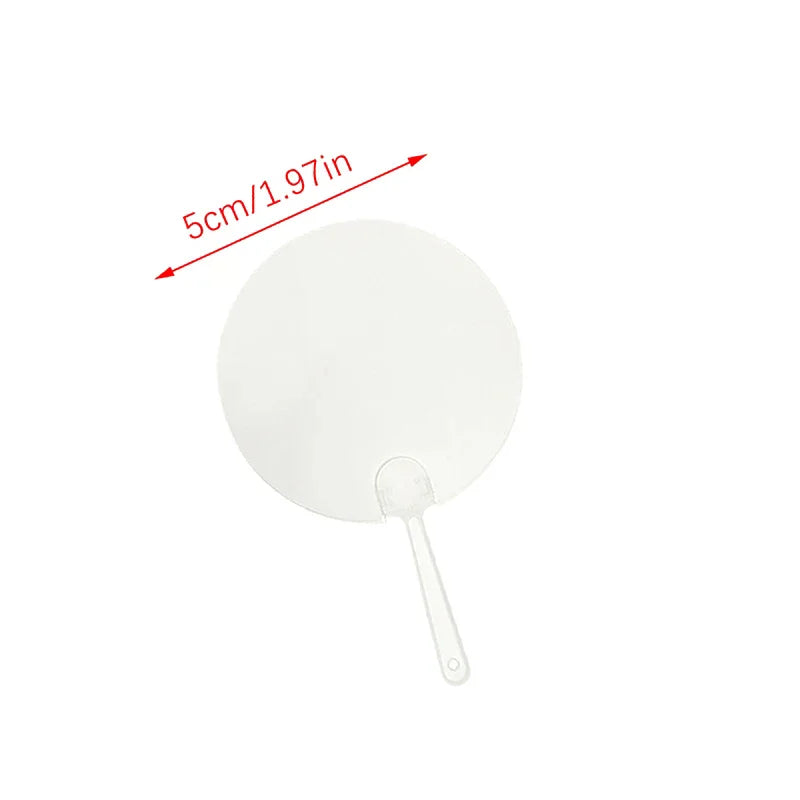 50 Mini Blank Transparent Fans – DIY Art & Party Favours DIY Craft Fans Axl