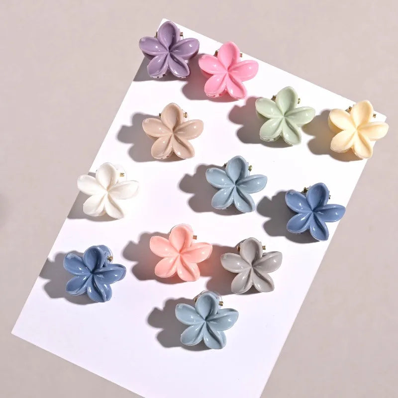 20-Piece Flower Hair Claw Clips – Mixed Color Mini Jaw Clips Hair Claw Clips Axl