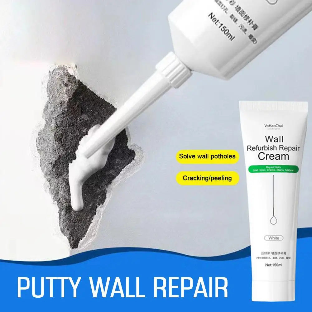 Wall Crack & Nail Hole Filler Putty 150ml – Quick-Set Repair Wall Repair Putty Axl