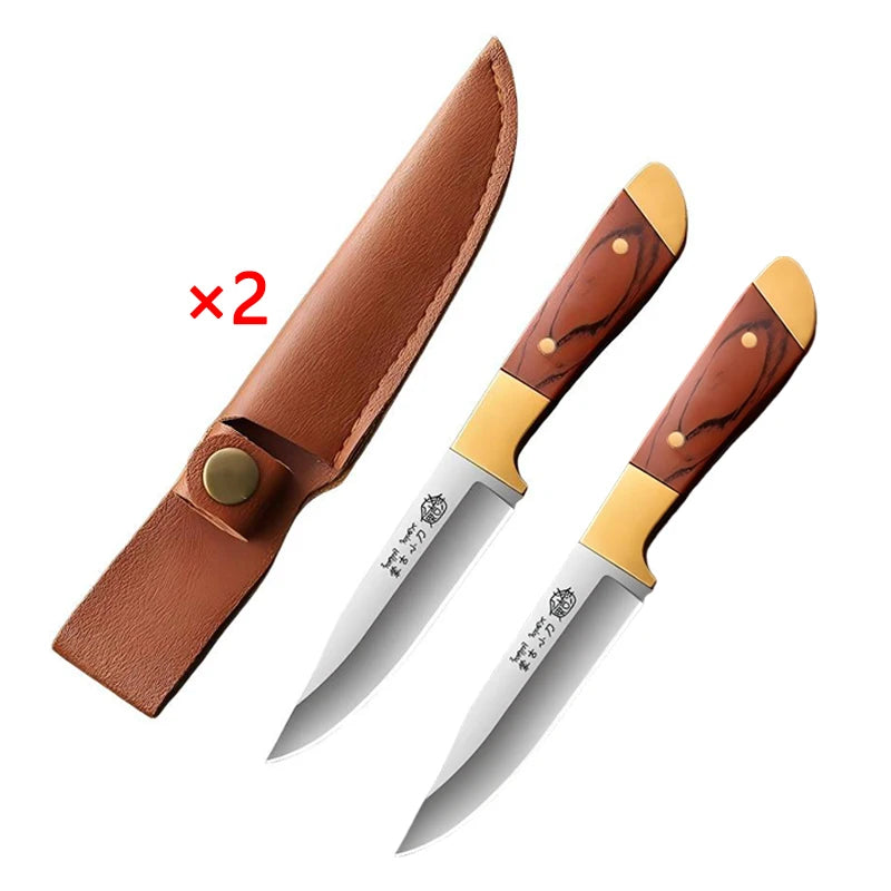 PLYS Stainless Steel Kitchen Knife – Multipurpose 7.7" Blade Kitchen Knife Axl 2pcs