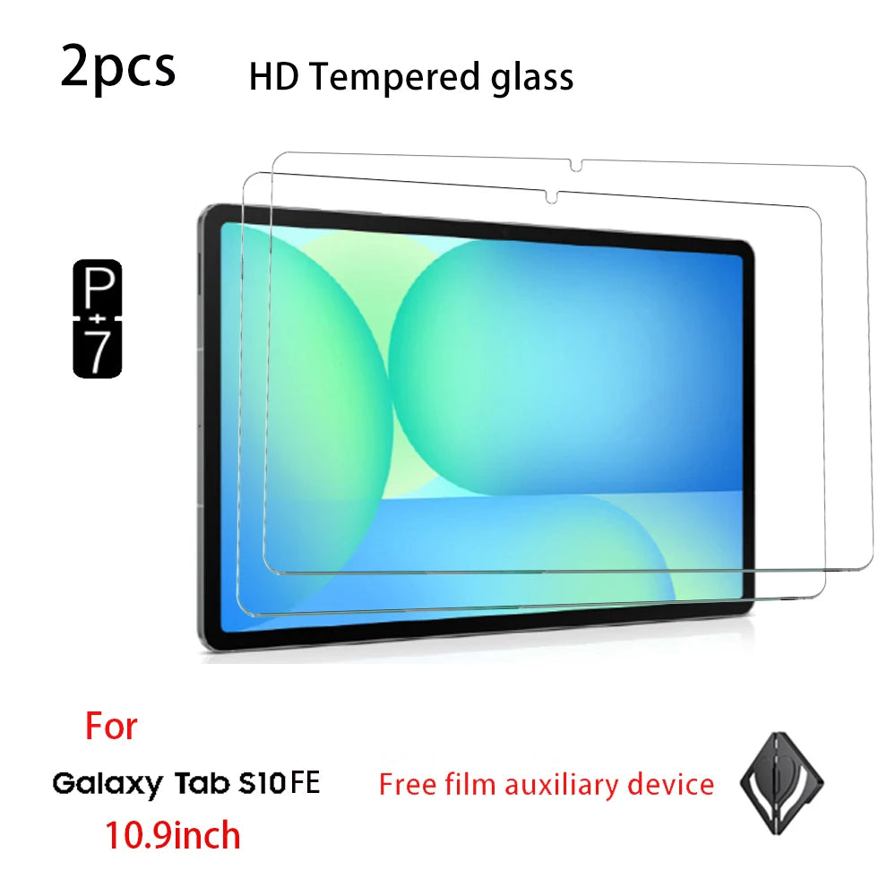 2-Pack Tempered Glass Screen Protector Samsung Galaxy Tab S9FE S10FE Tablet Screen Protector Axl FOR S10FE 10.9 Inch