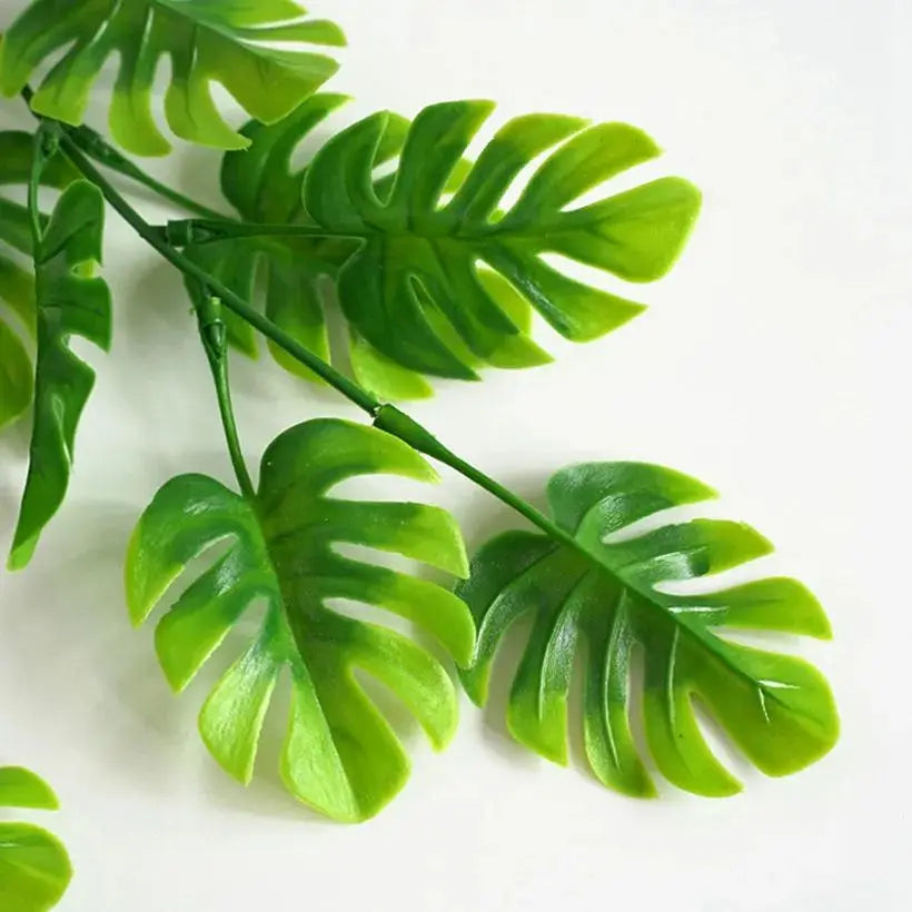 Artificial Turtle Leaf Vine – UV-Proof Wedding & Garden Decor Artificial Hanging Vine Axl