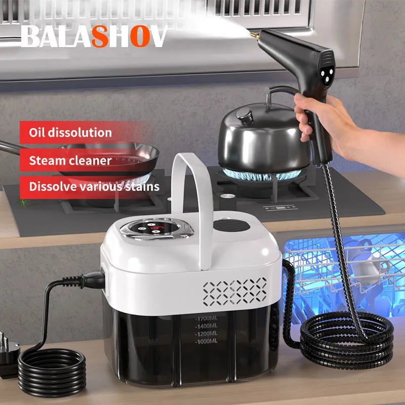 BALASHOV 1500W Handheld Steam Cleaner | Kitchen Car & Home Handheld Steam Cleaner Axl