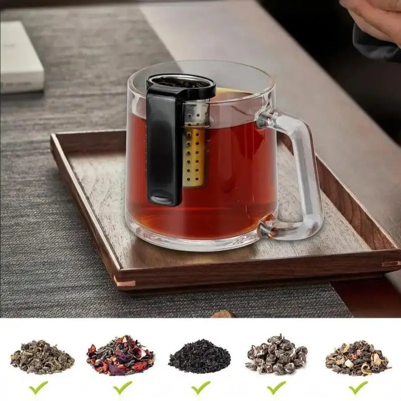 Fine Mesh Tea Infuser – 304 Stainless Steel Loose Leaf Filter Tea Infuser Axl