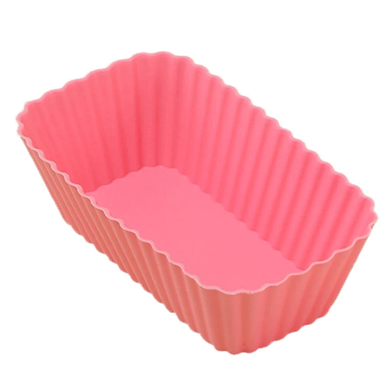 Silicone Rectangular Reusable Baking Mold – Muffin & Cake Cup Silicone Baking Mold Axl