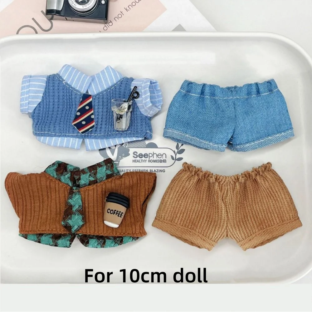10cm Doll Clothes Set – Blouse, Pants & Necktie for BJD Doll Clothing Set Axl