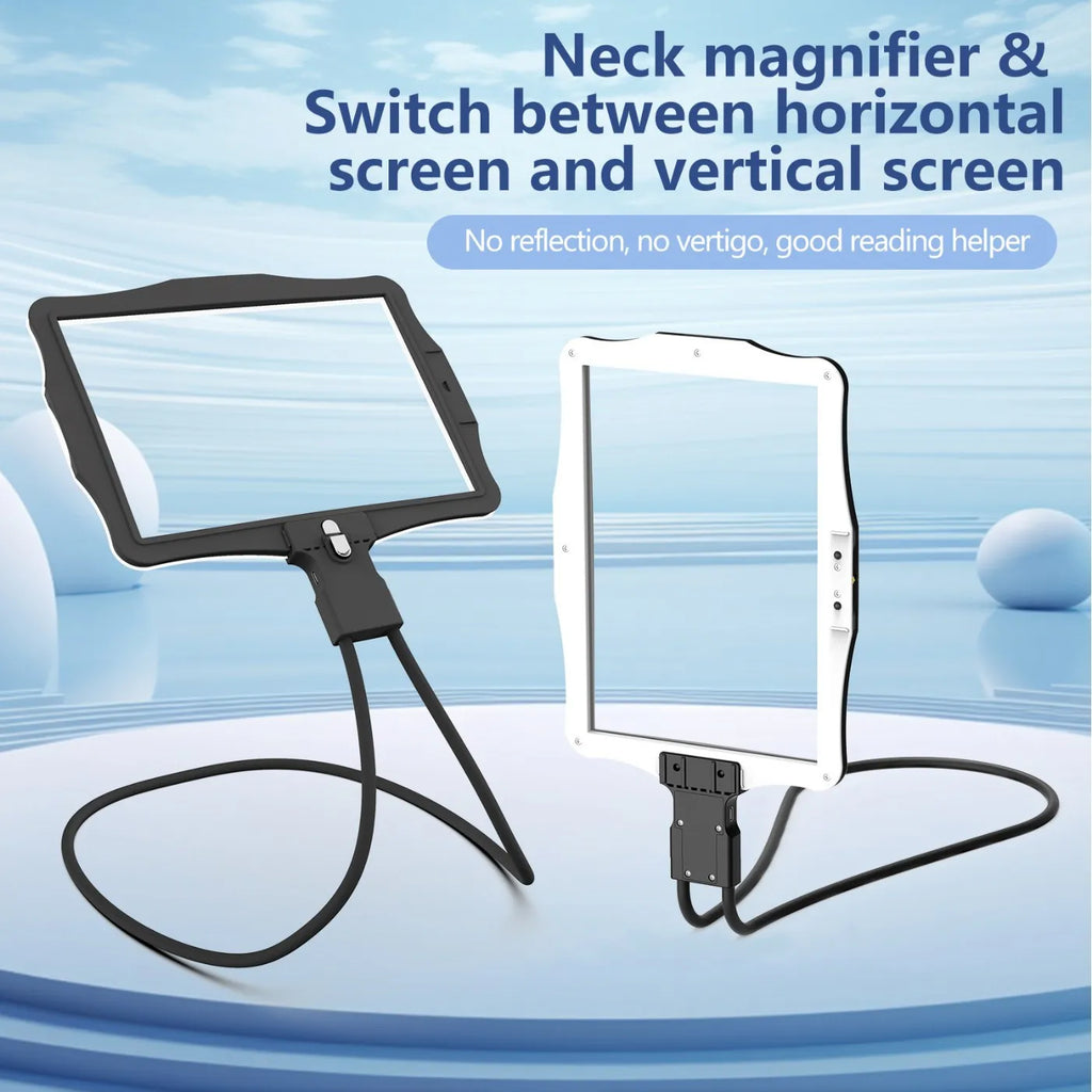 Digital Magnifying Glass – Switchable Screen, Rechargeable Digital Magnifier Axl WHITE